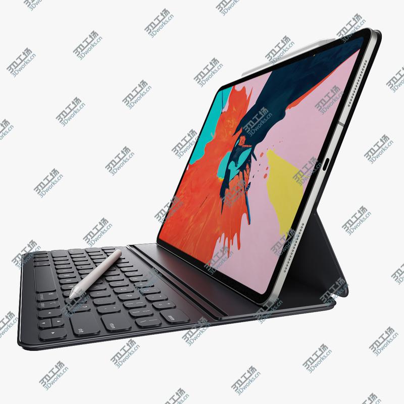 images/goods_img/202105071/3D IPad Pro 2018 - Pencil - Smart Keyboard Folio/2.jpg
